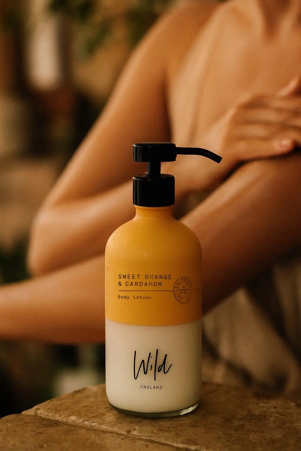 ‘Almost Perfect Packaging’ Sweet Orange & Cardamom Body Lotion 500ml | Wildengland