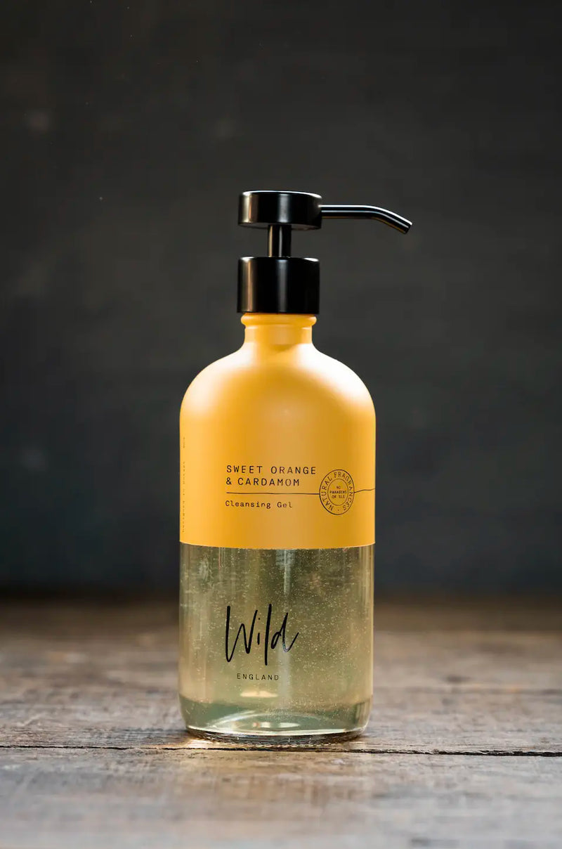 Sweet Orange & Cardamom Cleansing Gel 500ml | Wildengland