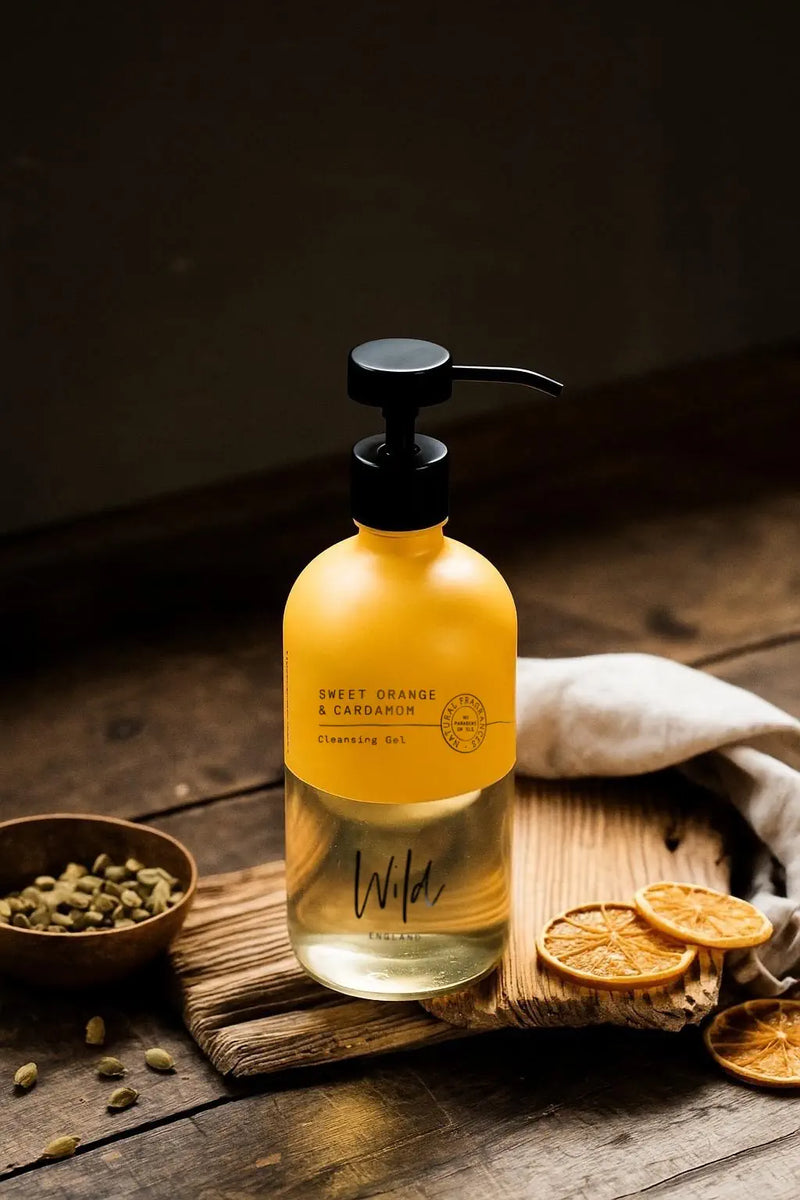 Sweet Orange & Cardamom Cleansing Gel 500ml | Wildengland